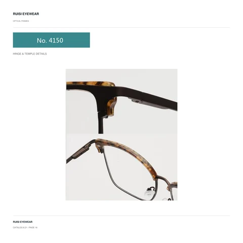 Hinge and temple details