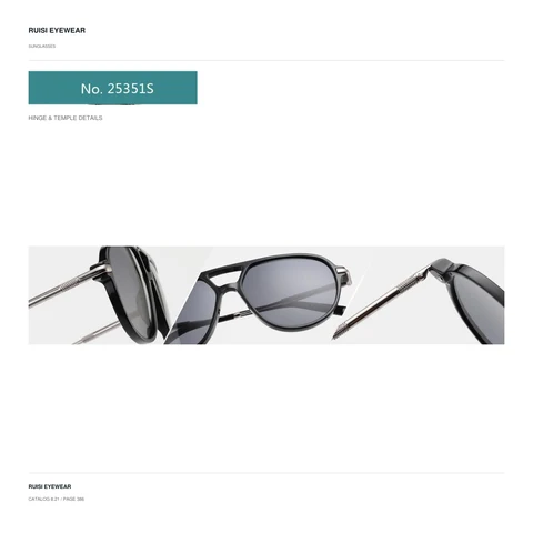 Hinge and temple details
